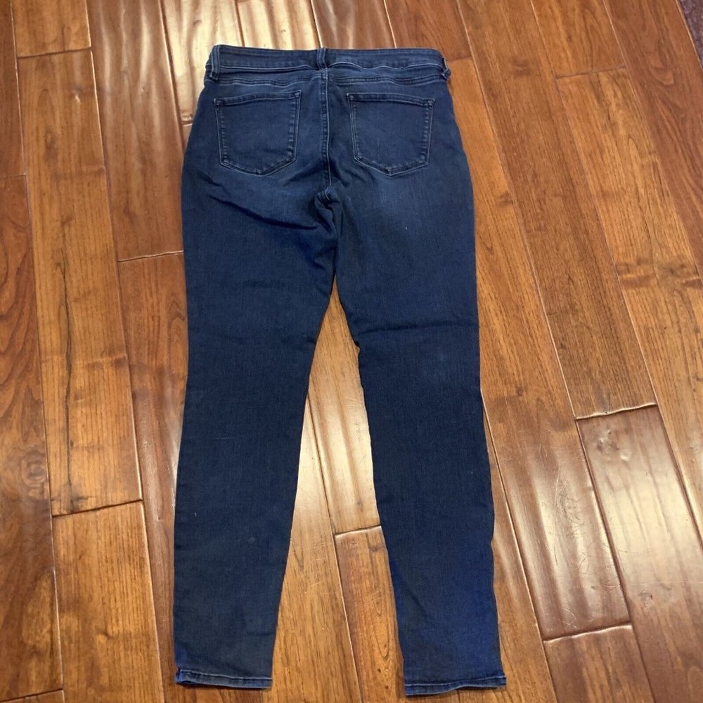 NYDJ Ami Jeans Size 10 Studded Seam High Rise Blue Lift Tuck Skinny Legging USA - Picture 6 of 7